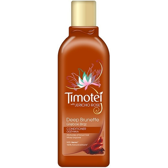 Timotei Gorgeous brunette hair conditioner brown hair shades 200 ml