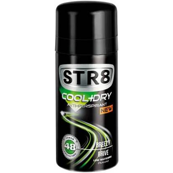 Str8 Cool + Dry Breezy Drive 48h antiperspirant deodorant spray for men 150 ml