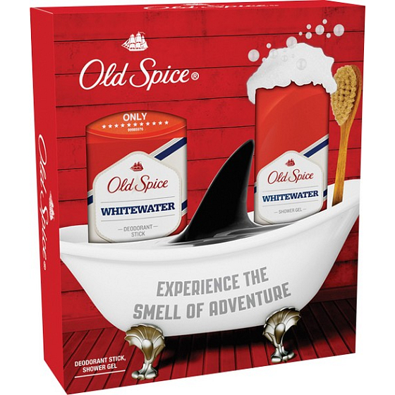 Old Spice White Water deodorant stick for men 60 ml + shower gel 250 ml, cosmetic set