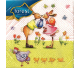 Forest Easter napkins Rabbit kiss 33 x 33 cm 1 layer 20 pieces