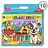 Amos Colors for glass set of 10 colors 10.5 ml + stencils and foils