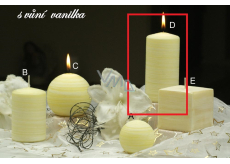 Lima Wellness Vanilla aroma candle cylinder 60 x 120 mm 1 piece