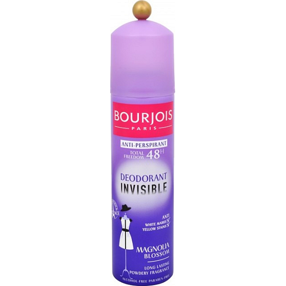 Bourjois Invisible Magnolia Blossom 48-hour antiperspirant deodorant spray for women 150 ml
