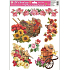 Window foil without glue floral with sunflowers No.2 38 x 30 cm