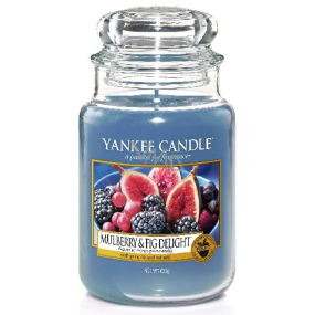 Yankee Candle Mulberry & Fig Delight - Delicious Mulberries and Figs Scented Candle Classic Large Glass 623 g