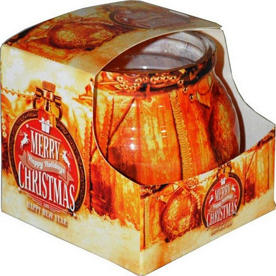 Admit Christmas Gold aromatic candle in glass 80 g