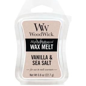 WoodWick Vanilla & Sea Salt - Vanilla and sea salt fragrant wax for aroma lamp 22.7 g