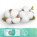 Pampers Pure Aqua wipes made from organic cotton, alcohol-free and fragrance-free for babies 3 x 48 pieces