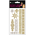Tattoo decals gold and silver 15 x 9 cm