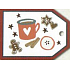 Nekupto Christmas gift cards mug 5.5 x 7.5 cm 6 pieces