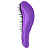 Dtangler Detangling Brush Brush for easy combing of hair 18.5 cm Metallic Purple metallic purple