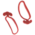 Red rubber bands with anchor 20 g