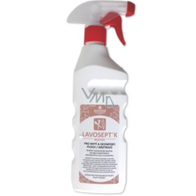 Lavosept K Disinfection of surfaces and tools washing solution for professional use more than 75% alcohol 500 ml spray