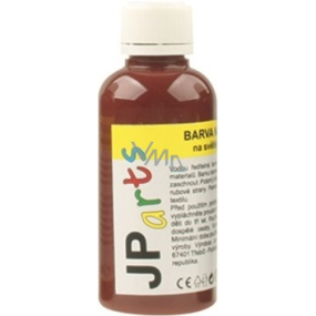 JP arts Paint for textiles for light materials, basic shades 11. Dark brown 50 g