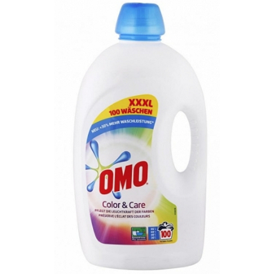 Omo Color & Care gel for washing colored laundry 100 doses of 5 l