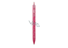 Spoko Flora ballpoint pen, pink, blue refill, 0.5 mm