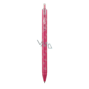 Spoko Flora ballpoint pen, pink, blue refill, 0.5 mm