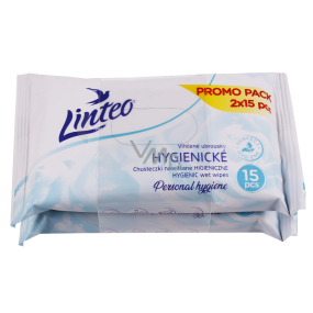 Linteo Wet Sanitary Napkins for daily use 2 x 15 pieces