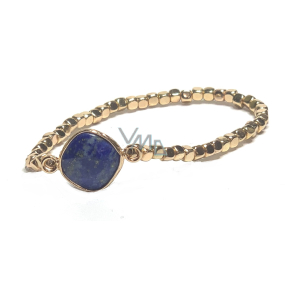 Lapis Lazuli bracelet elastic ornament natural stone15 mm / 16-17 cm, harmony stone