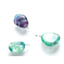 Fluorite Rainbow Tumbler pendant natural stone, 2,2-3 cm, 1 piece, stone of geniuses