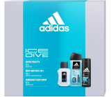 Adidas Ice Dive eau de toilette 50 ml + deodorant spray 150 ml + shower gel 250 ml, gift set for men