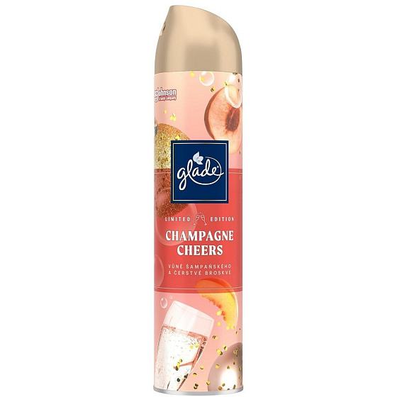 Glade Champagne Cheers with the scent of champagne and fresh peach air freshener spray 300 ml