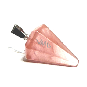 Watermelon crystal Pendulum natural stone 2,2 cm, stone of stones