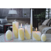 Lima Flower candle yellow egg 60 x 90 mm 1 piece