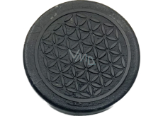 Shungit Engraved sticker sacred geometry on mobile phone EMFprotection, 5G protection, radiation protection 3 cm
