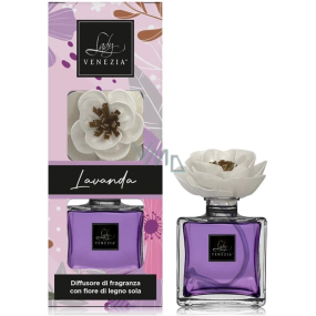 Lady Venezia Dream Lavender - Lavender aroma diffuser with flower for gradual release of fragrance 100 ml