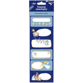Nekupto Christmas stickers for gifts Bethlehem 6 pieces