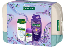 Palmolive Relaxing Massage Aroma Essence Ultimate Relax shower gel 250 ml + Anti-Stress antiperspirant roll-on 50 ml + Naturals Sensitive Skin Milk Proteins shower cream 250 ml + cosmetic bag, cosmetic set for women