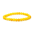 Aventurine yellow bracelet elastic natural stone, ball 6 mm / 16 - 17 cm, lucky stone