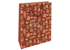 Nekupto Gift kraft bag 37 x 28 x 10 cm Cats