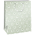 Ditipo Gift Paper Bag 32.4 x 10.2 x 45.5 cm White, Four-leaf Clovers