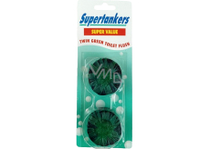 Supertankers Twin Green WC tank tablets 2 x 50 g green