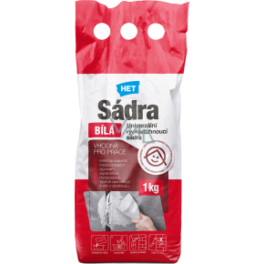 HET sádra bílá, 1 kg