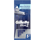 Gillette Blue II Razors 2 Blades for Men 5 Pieces