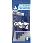 Gillette Blue II razors 2 blades for men 5 pieces