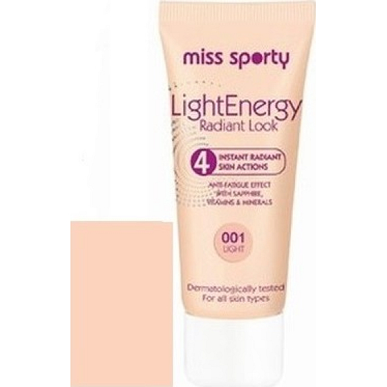 Miss Sports Light Energy makeup that shines 001 for normal - dry skin