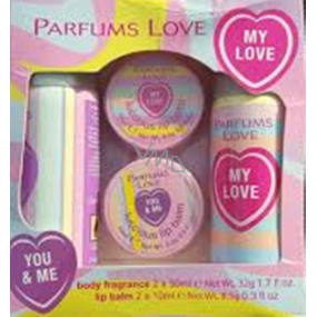 Parfums Love Glossy Girl BS 2x 50 ml + lip balm 2 x 10 ml girl's cassette