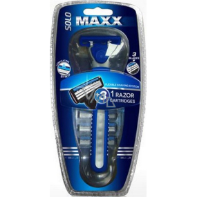 Solo Maxx Razor razor for men 1 piece + spare head 3 pieces