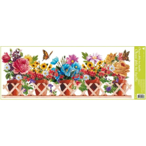 Window foil without glue strip box flower petals 60 x 22.5 cm