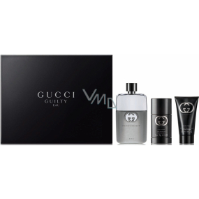 Gucci Guilty Eau pour Homme Eau de Toilette 90 ml + Guilty deodorant stick 75 ml + Guilty shower gel 50 ml, gift set