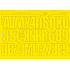 Sheet Make Your Own Advertisement Yellow Self-Adhesive Letters and Numbers 35 x 25 cm