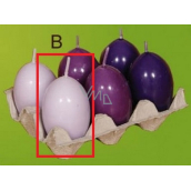 Lima Aromatic egg candle light purple 40 x 60 mm 1 piece