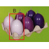 Lima Aromatic egg candle light purple 40 x 60 mm 1 piece
