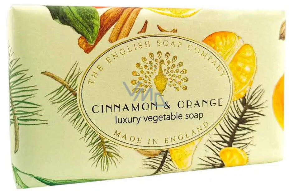 English Soap Cinnamon & Orange natural perfumed soap with shea butter