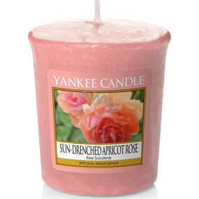 Yankee Candle Sun Drenched Apricot Rose - Embroidered apricot rose scented votive candle 49 g