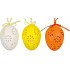 Plastic eggs for hanging 4 cm 3 pieces in a bag